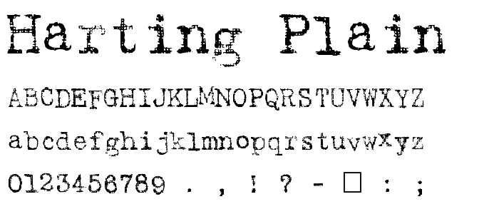 Harting Plain font